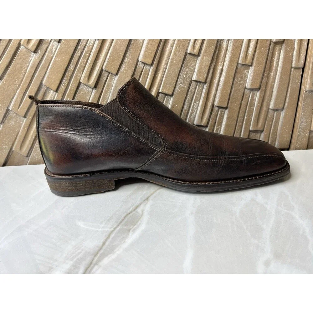 Johnston & Murphy 20-6318 Men Boots Chelsea Stretch Double Gore Leather 11 M